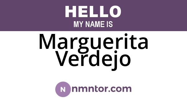Marguerita Verdejo