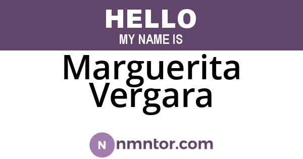Marguerita Vergara
