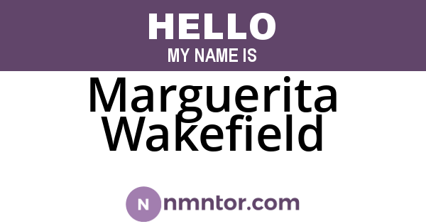 Marguerita Wakefield