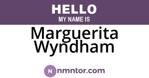 Marguerita Wyndham