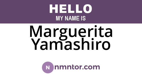 Marguerita Yamashiro