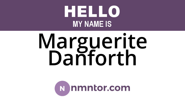 Marguerite Danforth