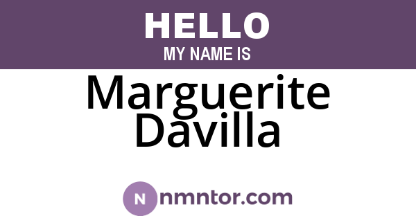 Marguerite Davilla
