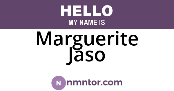 Marguerite Jaso