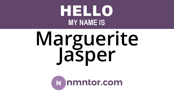 Marguerite Jasper