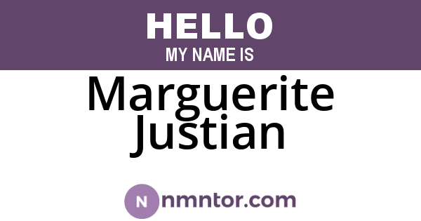 Marguerite Justian