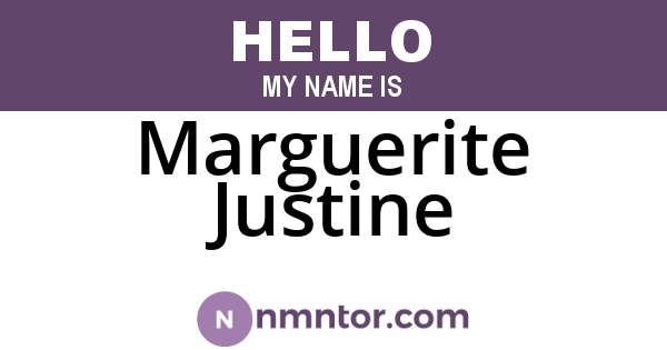 Marguerite Justine