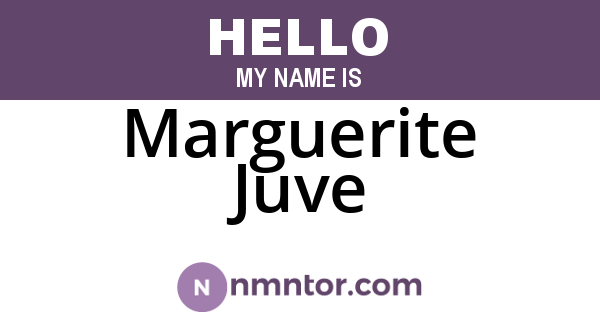 Marguerite Juve