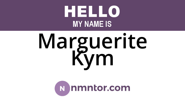 Marguerite Kym