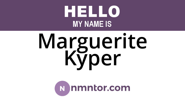 Marguerite Kyper