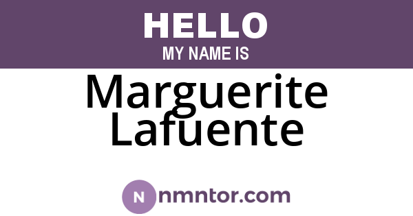 Marguerite Lafuente