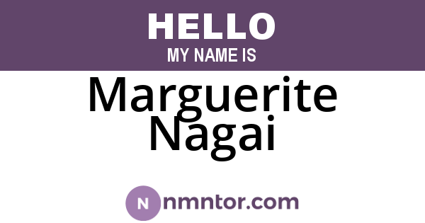 Marguerite Nagai