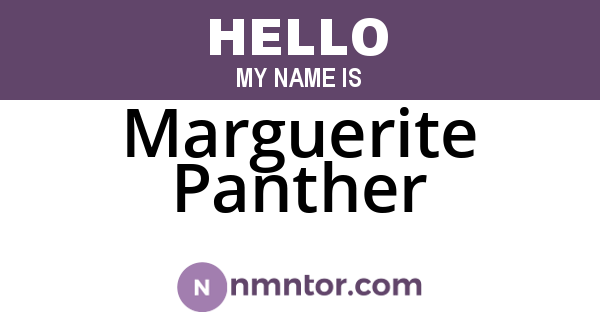 Marguerite Panther