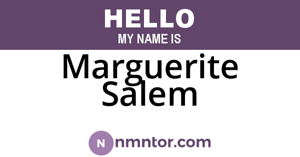 Marguerite Salem