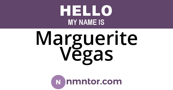 Marguerite Vegas