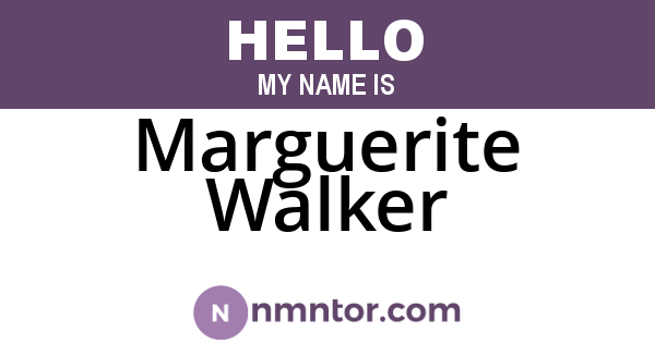 Marguerite Walker