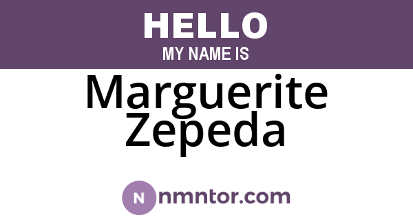 Marguerite Zepeda