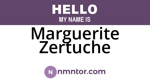 Marguerite Zertuche