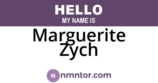 Marguerite Zych