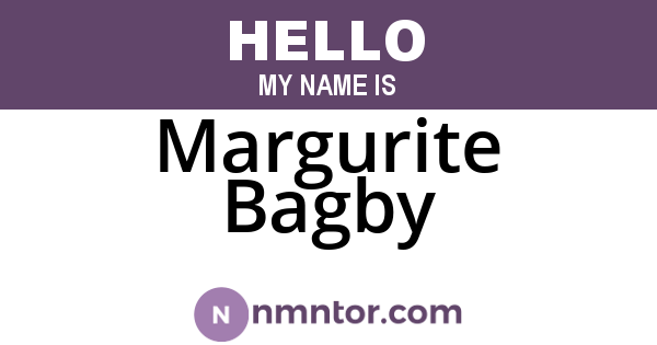 Margurite Bagby