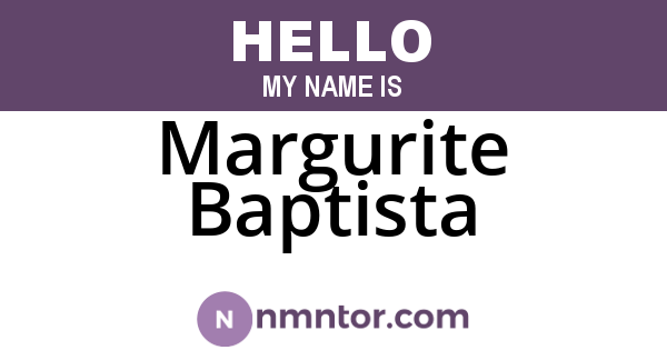 Margurite Baptista