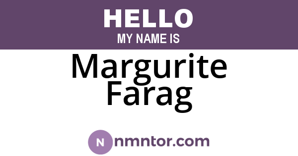Margurite Farag