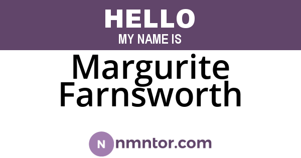 Margurite Farnsworth