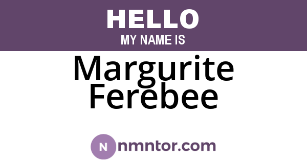 Margurite Ferebee