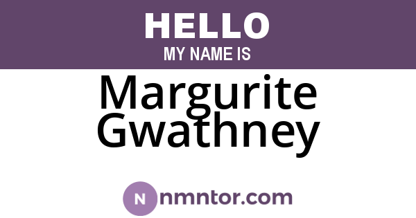 Margurite Gwathney