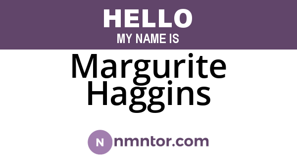 Margurite Haggins