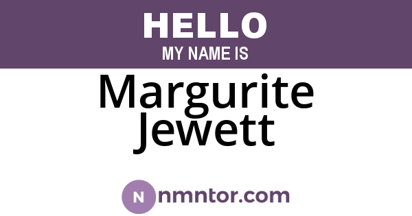 Margurite Jewett