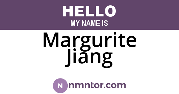 Margurite Jiang