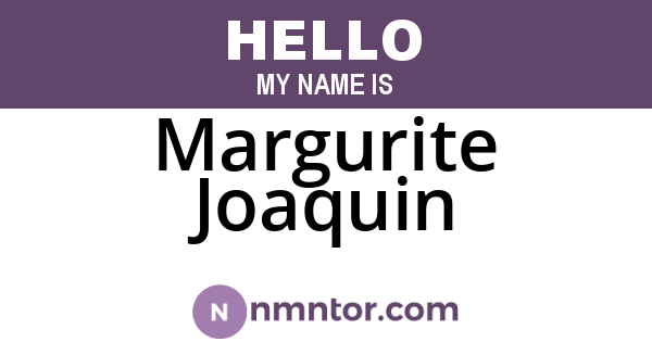 Margurite Joaquin