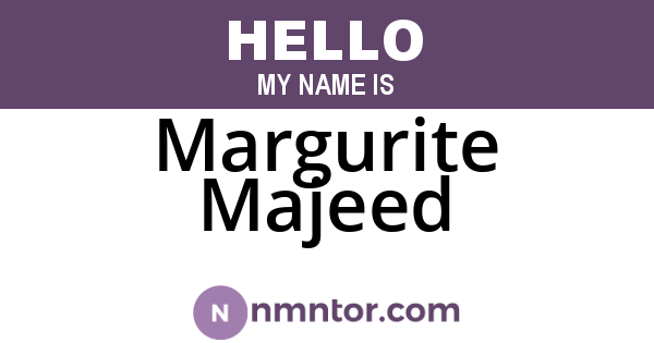 Margurite Majeed