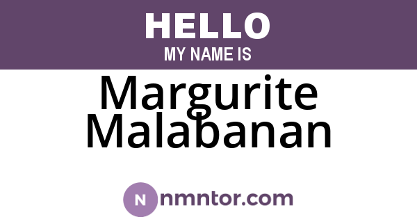 Margurite Malabanan