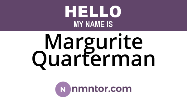 Margurite Quarterman