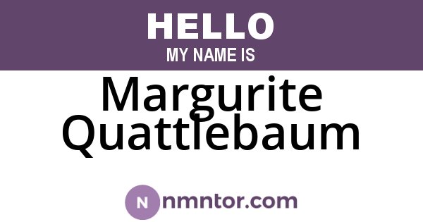 Margurite Quattlebaum