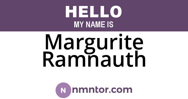 Margurite Ramnauth