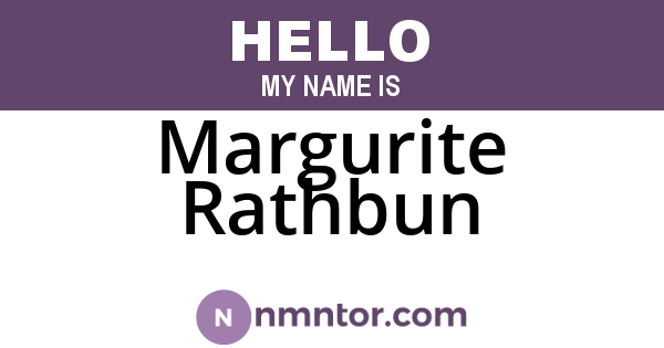 Margurite Rathbun