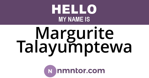 Margurite Talayumptewa