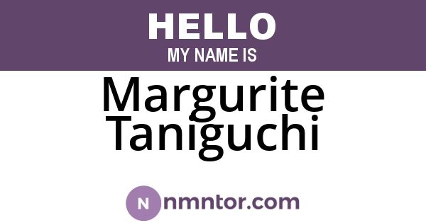 Margurite Taniguchi