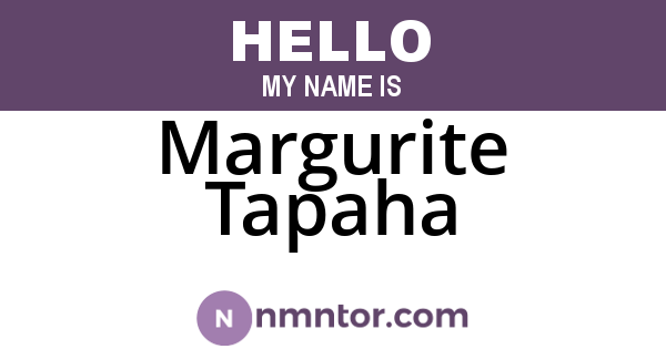 Margurite Tapaha