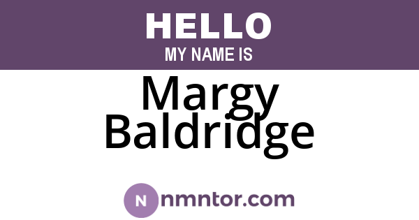 Margy Baldridge