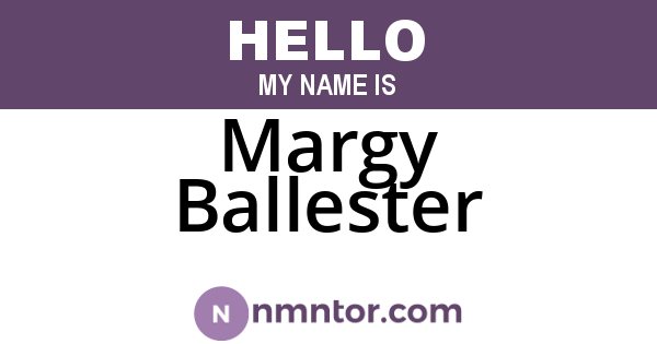 Margy Ballester