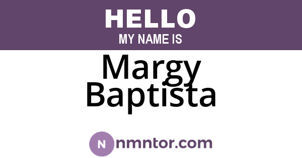 Margy Baptista