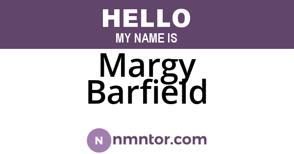 Margy Barfield