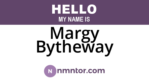 Margy Bytheway