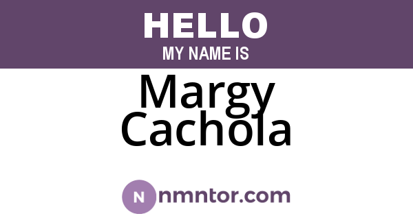 Margy Cachola
