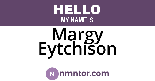 Margy Eytchison