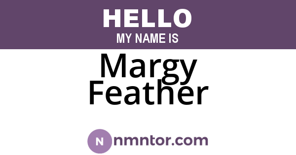 Margy Feather
